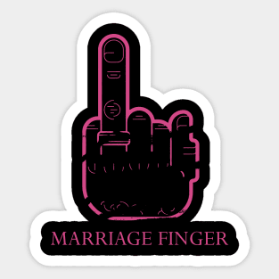 Marriage finger Sticker